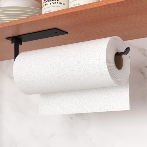 Black kitchen roll - kitchen, holder