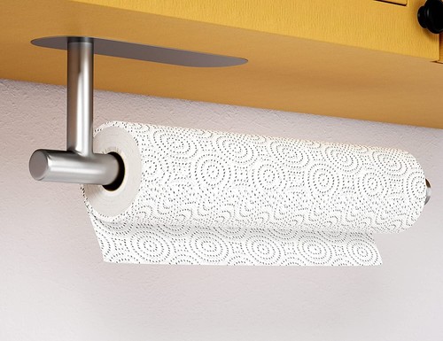 Kitchen roll holder self - holder,