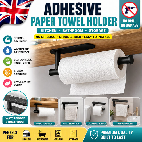 Kitchen roll holder self - roll,
